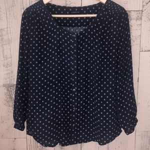 Navy Casual Blouse